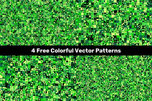 4 Free Geometrical Vector Patterns for Modern Design