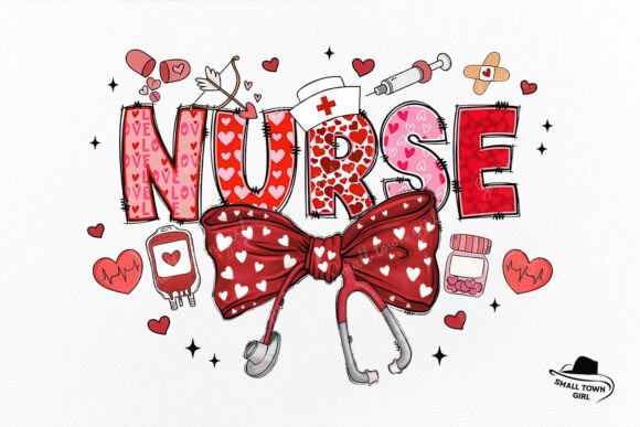 A Sweet and Professional Touch: Valentine Nurse Coquette Stethoscope Bow
