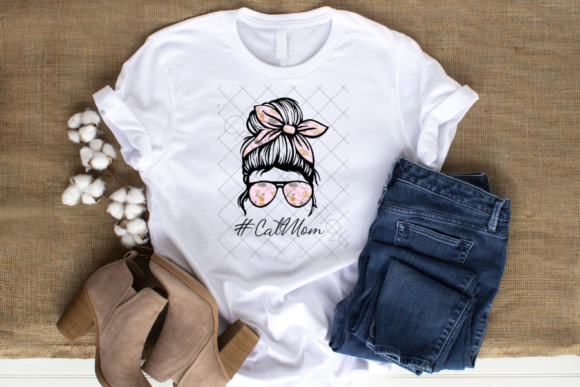 Cat Mom, Messy Bun, Mom Life: The Perfect PNG for Relatable Creations