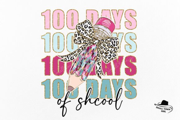 Coquette 100 Days of School Pencil Bow: A Creative Asset for Modern Projects