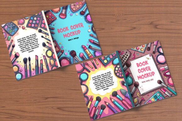 Elevate Book Presentations with Two Open Books Mockup