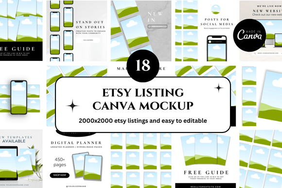 Elevate Your Etsy Shop with Canva Mockups