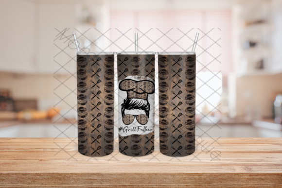 Grill Father: The Ultimate Father's Day Tumbler PNG Design