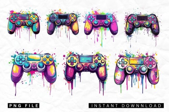Melting Gaming Controller Watercolor: A Designer's Take