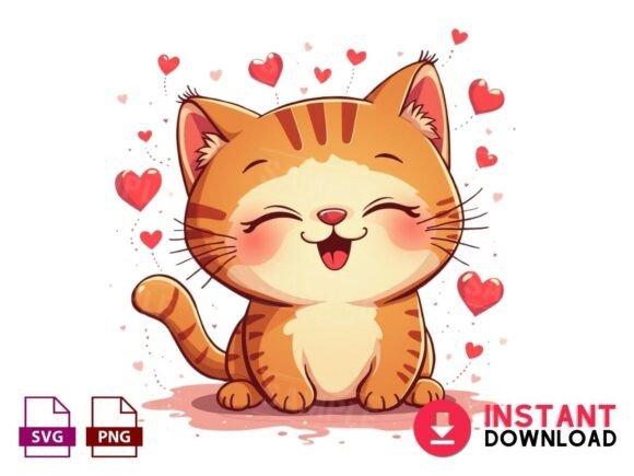 Valentine Cat Png Love Cat Valentines