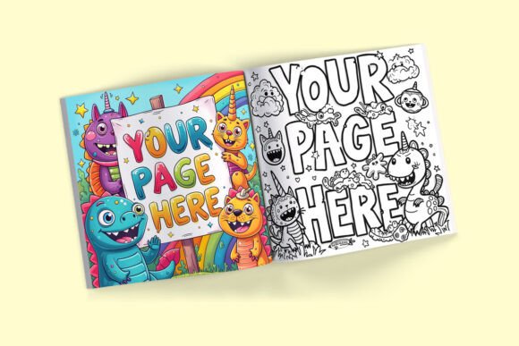 Visualize Your Story: A Guide to the Square Open Book Pages Mockup