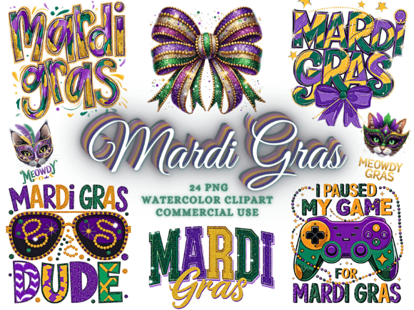 Your Ultimate Guide to the Happy Mardi Gras Png Bundle Clipart